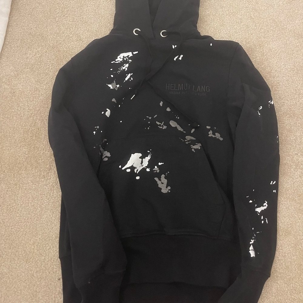 AUTHENTIC ‼️ HELMUT LANG SPLATTER PAINT HOODIE🖤